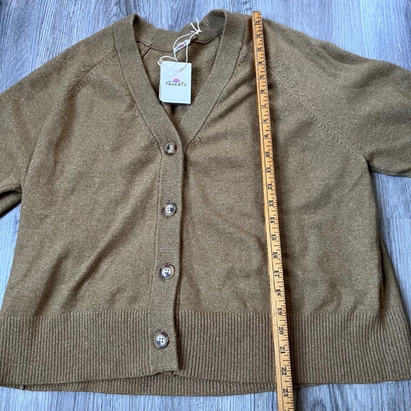 Faherty - Jackson Cardigan - Antique Bronze, L NWT - Picture 5 of 7